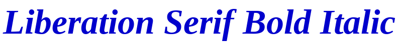 Liberation Serif Bold Italic الخط
